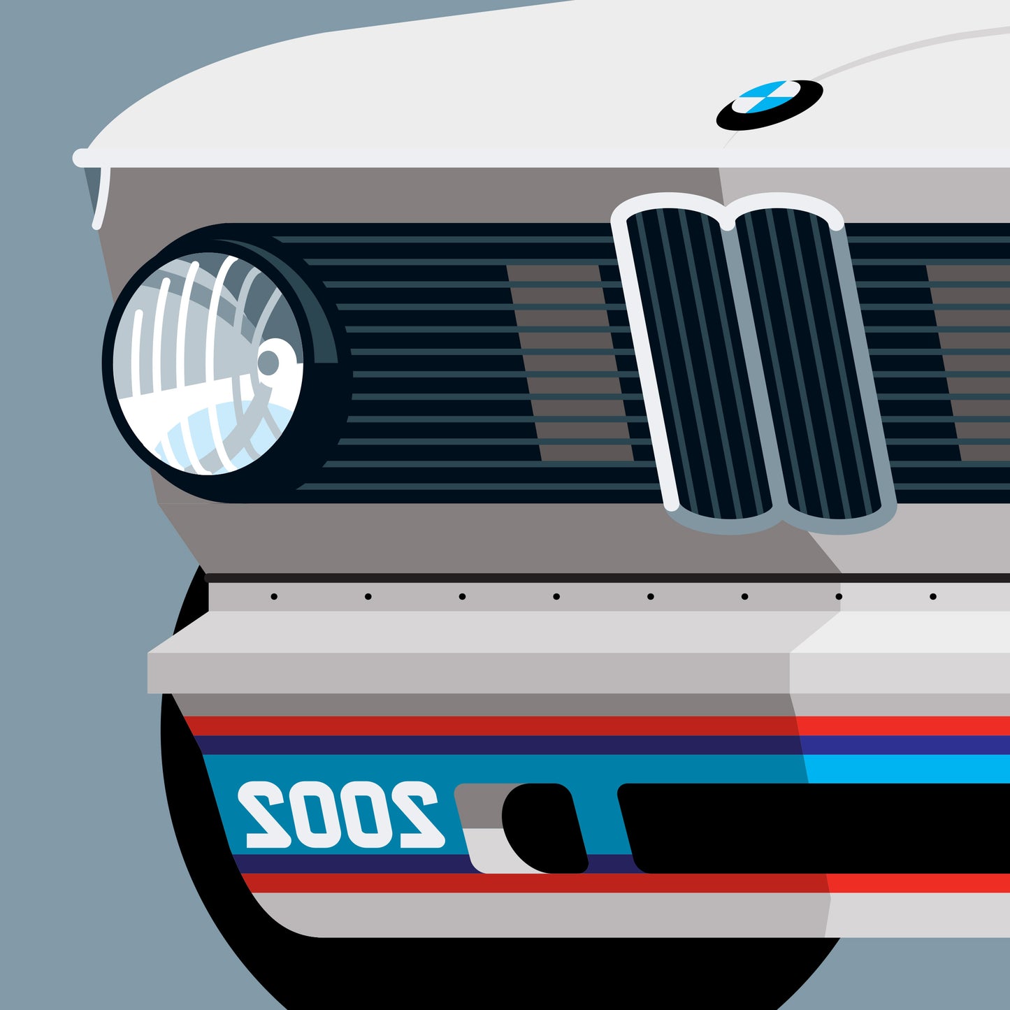 1974 BMW 2002 Turbo, archival, limited-edition, signed & numbered, fine-art print