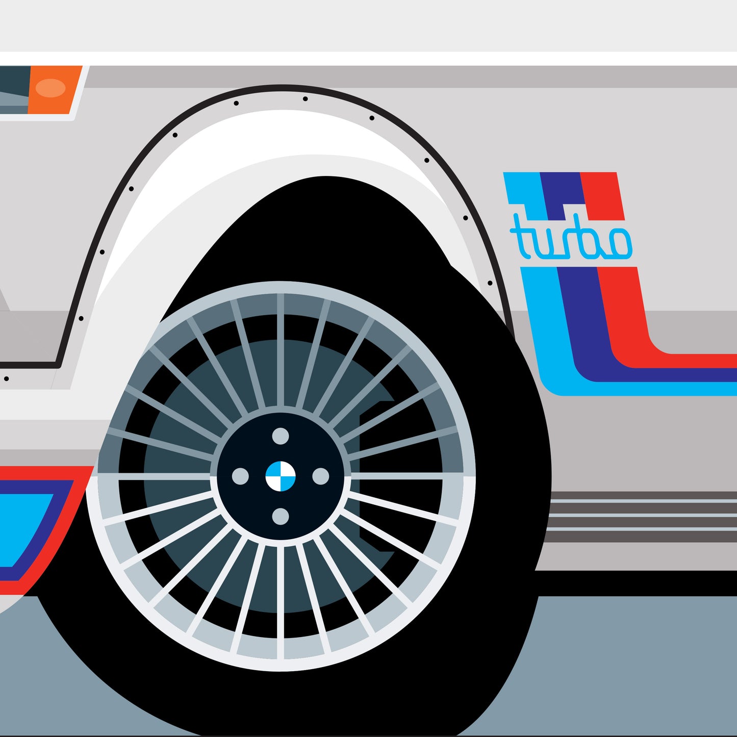 1974 BMW 2002 Turbo, archival, limited-edition, signed & numbered, fine-art print