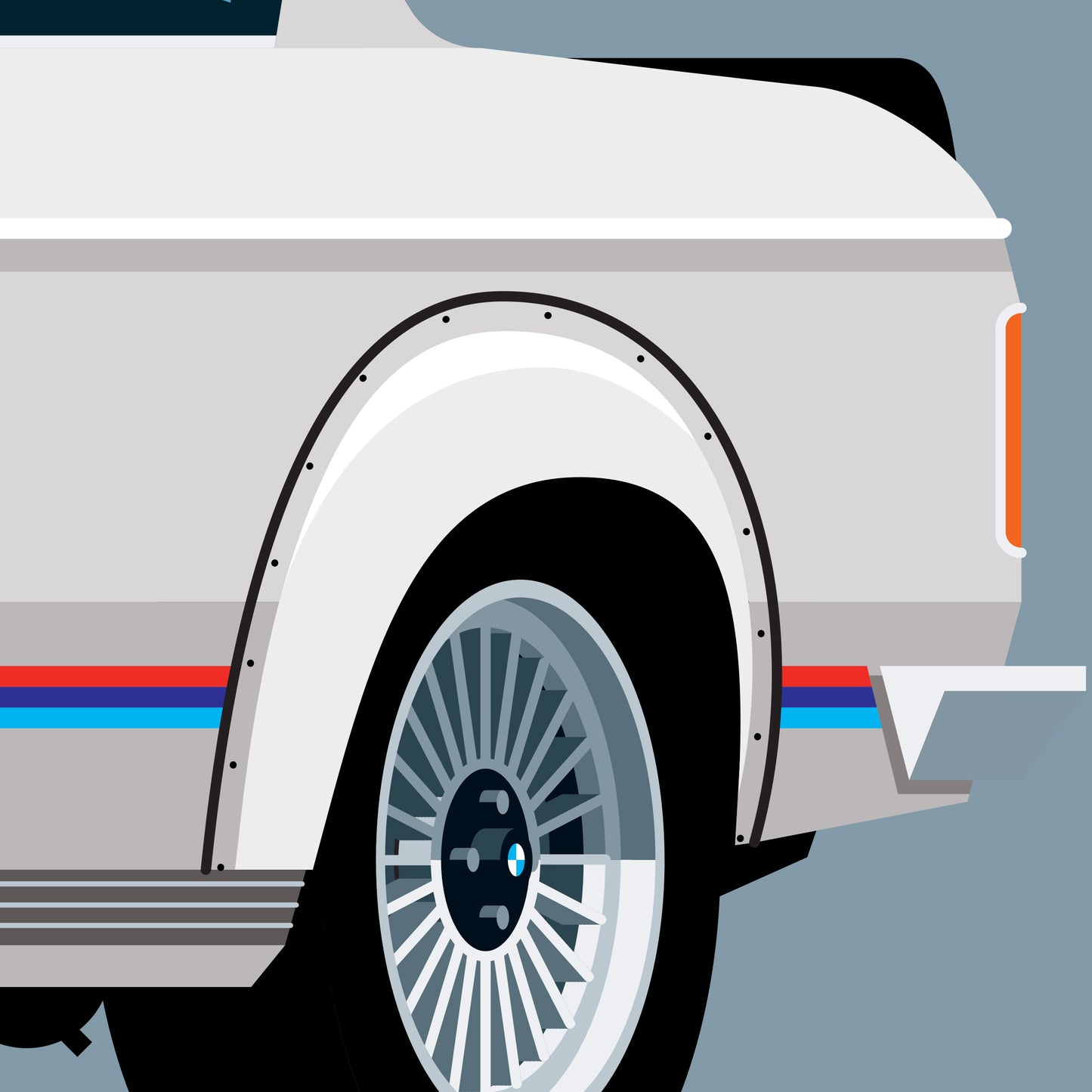 1974 BMW 2002 Turbo, archival, limited-edition, signed & numbered, fine-art print