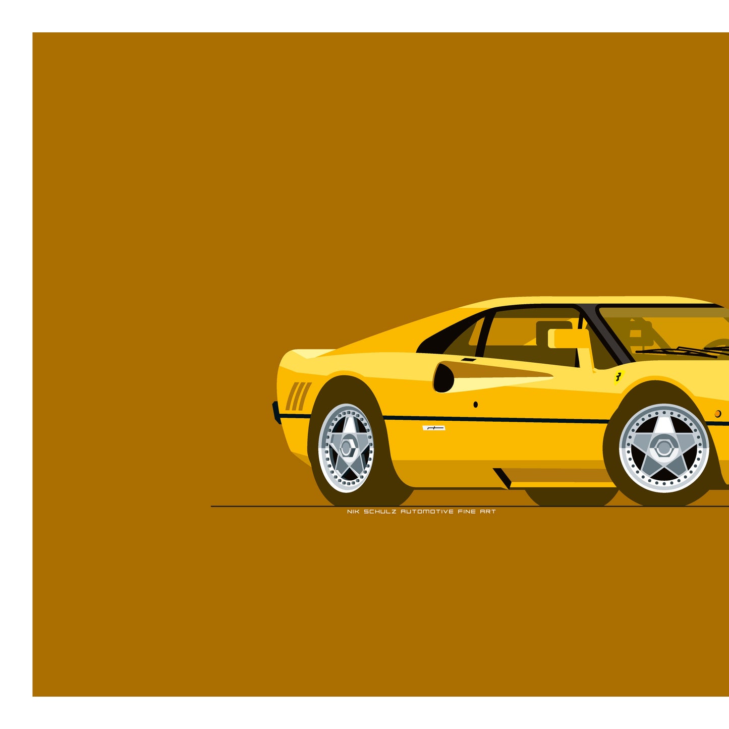 1984 Ferrari 288 GTO, archival, limited-edition, signed & numbered, fine-art print