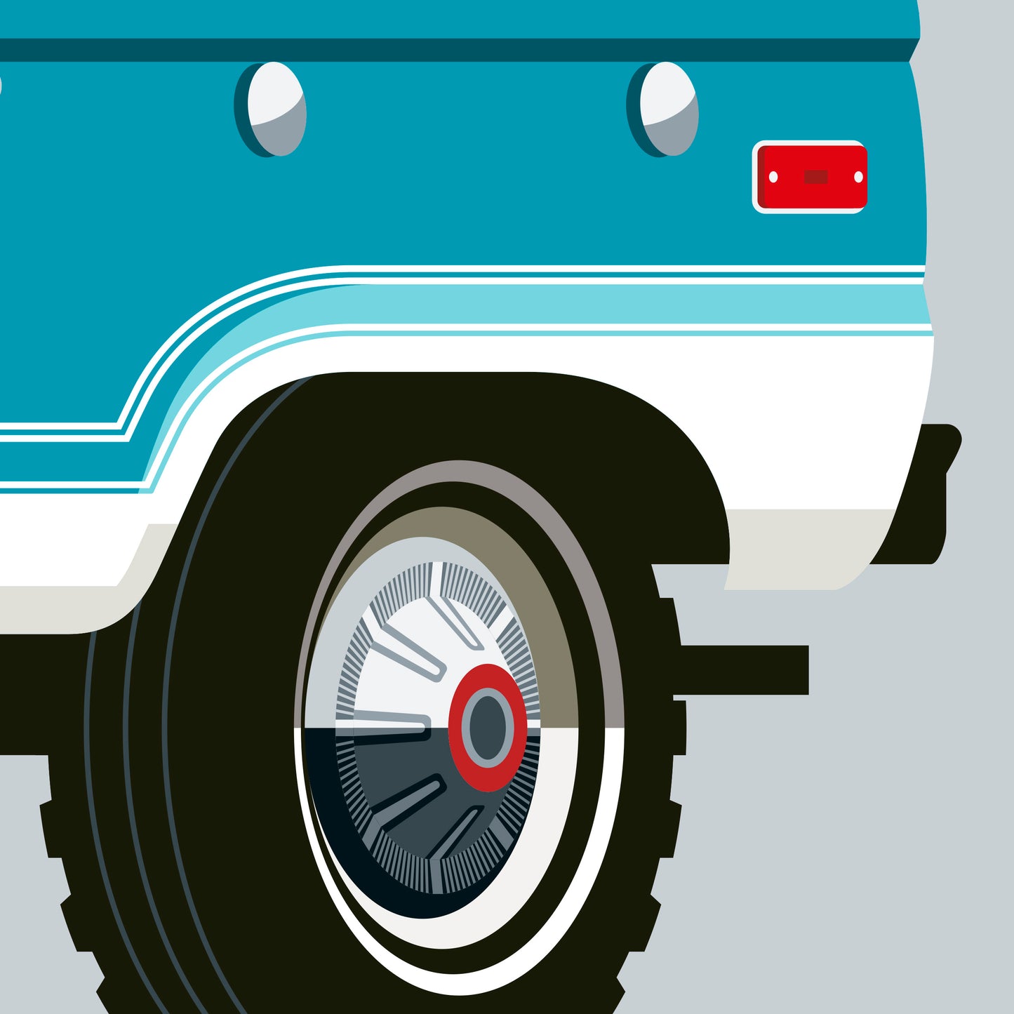 1971 Ford Bronco, archival, limited-edition, signed & numbered, fine-art print