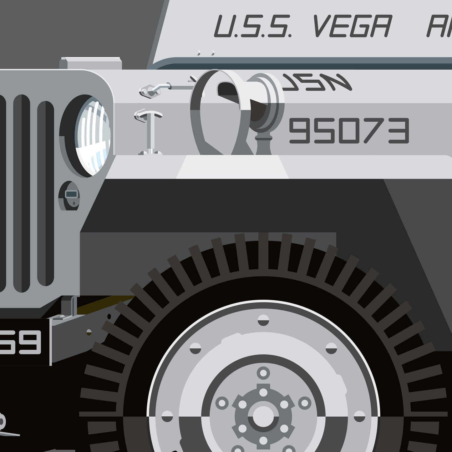 1942 Willys Jeep, archival, limited-edition, signed & numbered, fine-art print