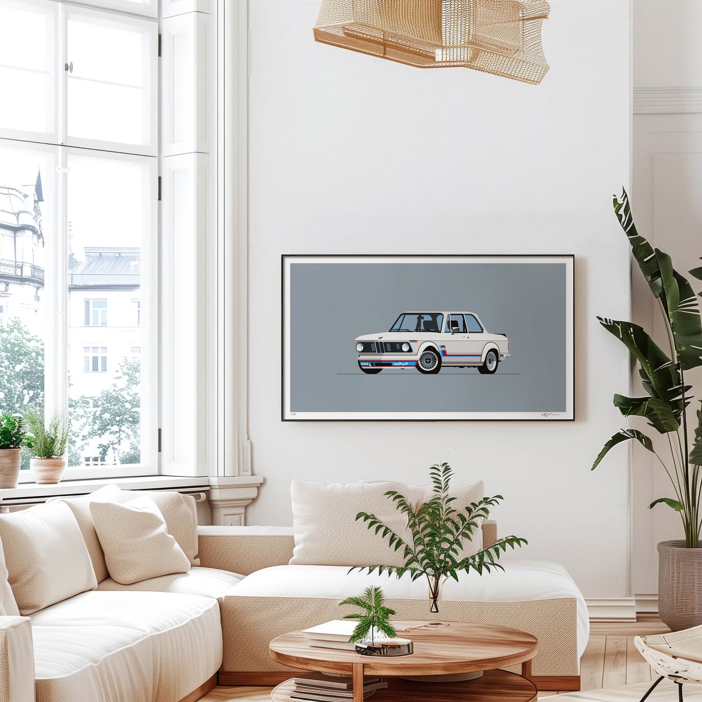 1974 BMW 2002 Turbo, limited-edition, signed & numbered print