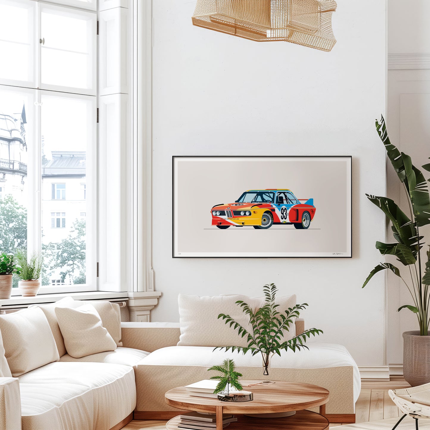 1974 BMW 3.0 CSL, Alexander Calder Art Car, limited-edition, signed & numbered print