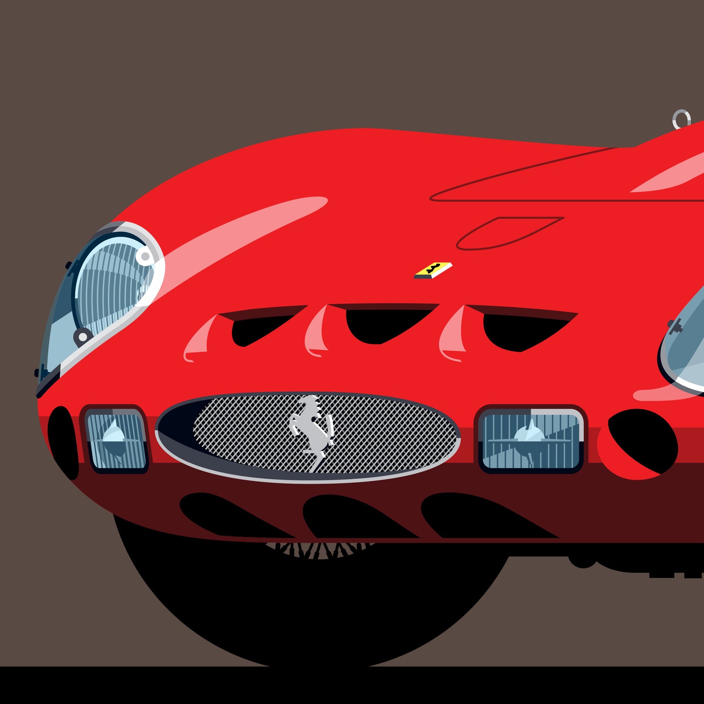 1962 Ferrari 250 GTO, limited-edition, signed & numbered print