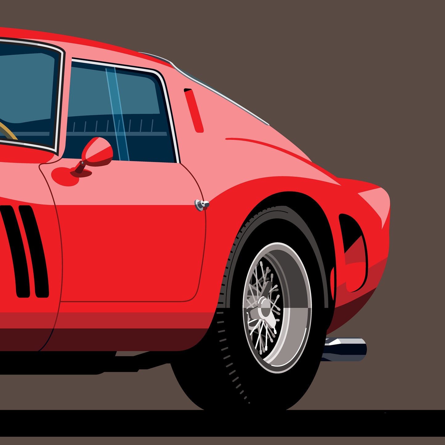 1962 Ferrari 250 GTO, archival, limited-edition, signed & numbered, fine-art print