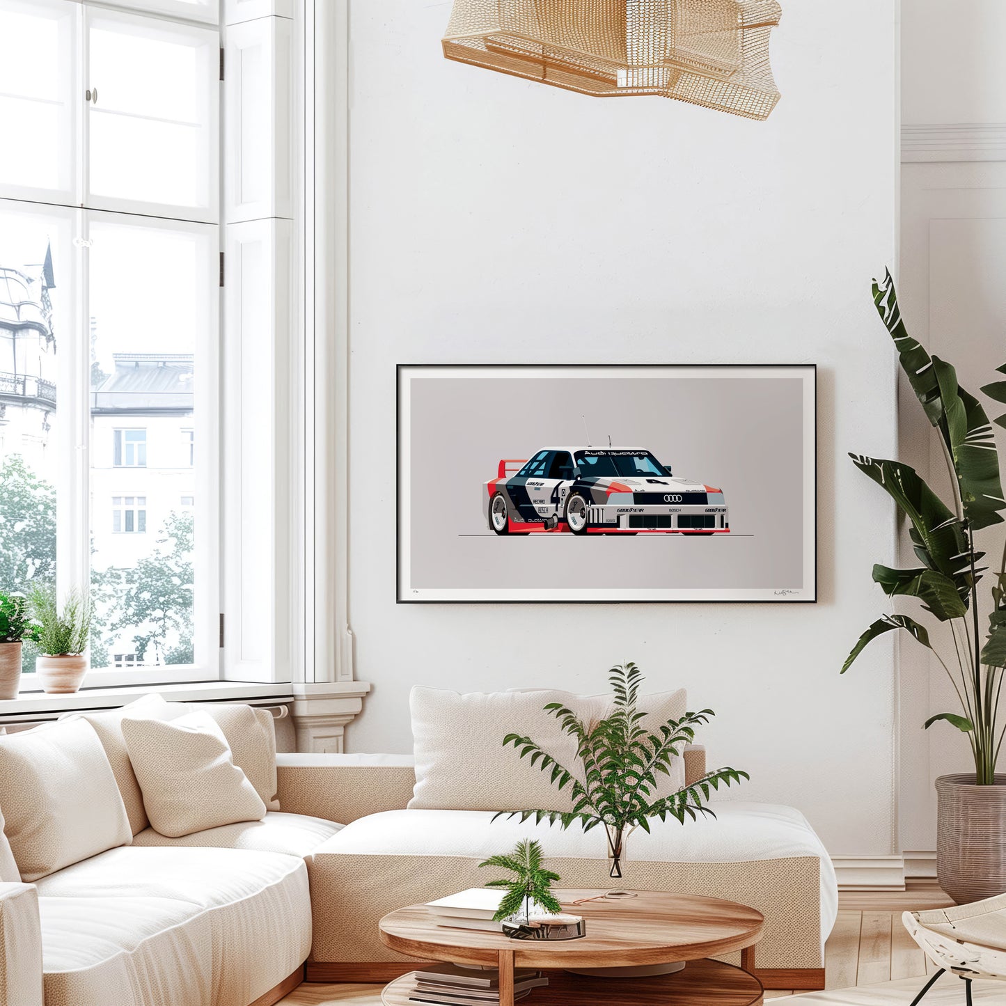 1989 Audi 90 Quattro IMSA GTO, limited-edition, signed & numbered print