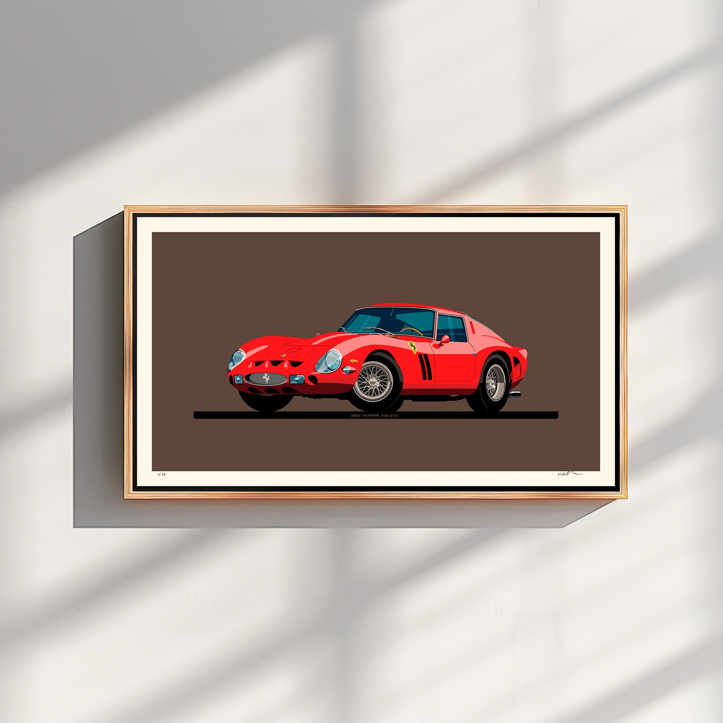 1962 Ferrari 250 GTO, archival, limited-edition, signed & numbered, fine-art print