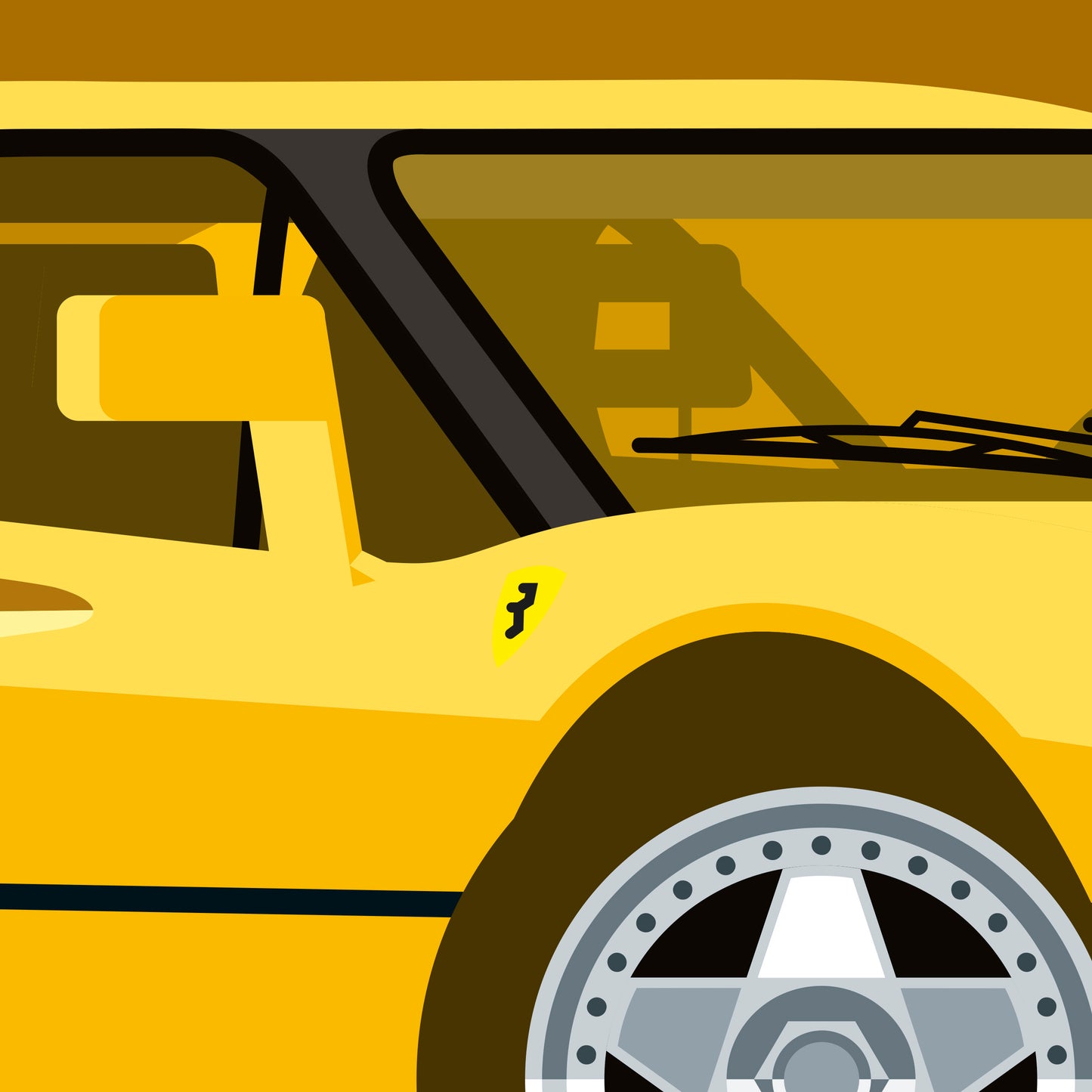 1984 Ferrari 288 GTO, limited-edition, signed & numbered print