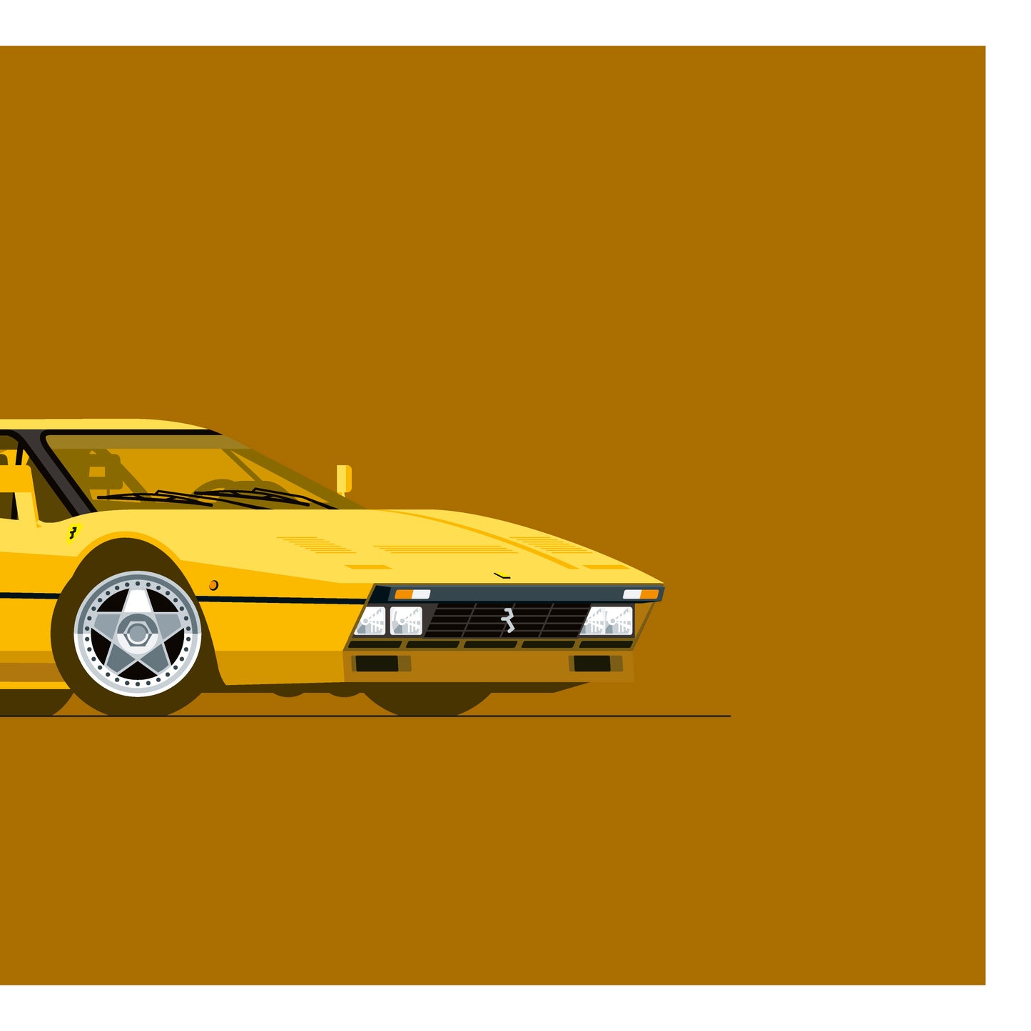 1984 Ferrari 288 GTO, limited-edition, signed & numbered print