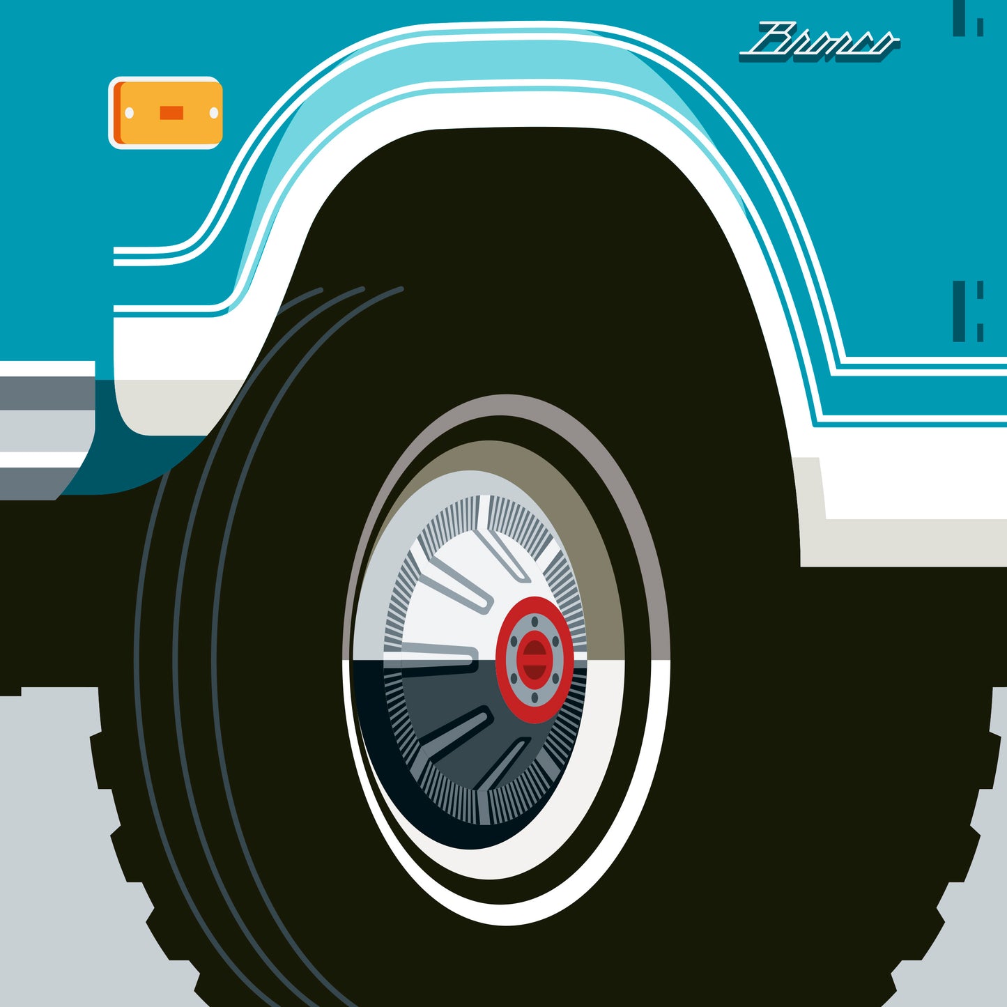 1971 Ford Bronco, limited-edition, signed & numbered print