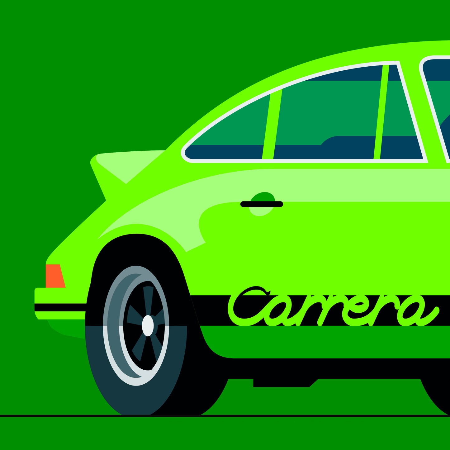 1973 Porsche 911 Carrera RS 2.7, limited-edition, signed & numbered print