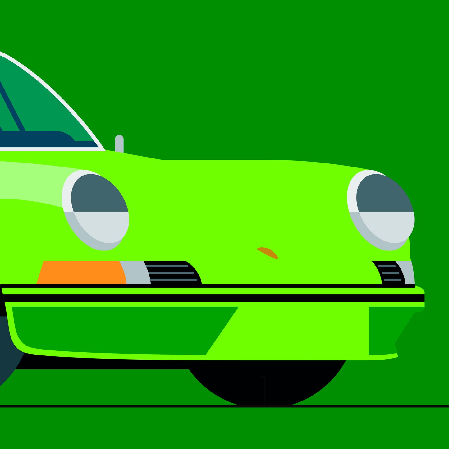 1973 Porsche 911 Carrera RS 2.7, limited-edition, signed & numbered print