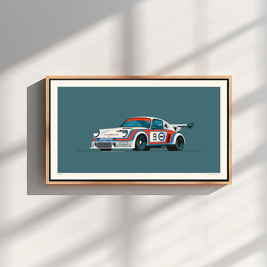 1974 Porsche 911 Carrera RSR Turbo 2.1, archival, limited-edition, signed & numbered, fine-art print