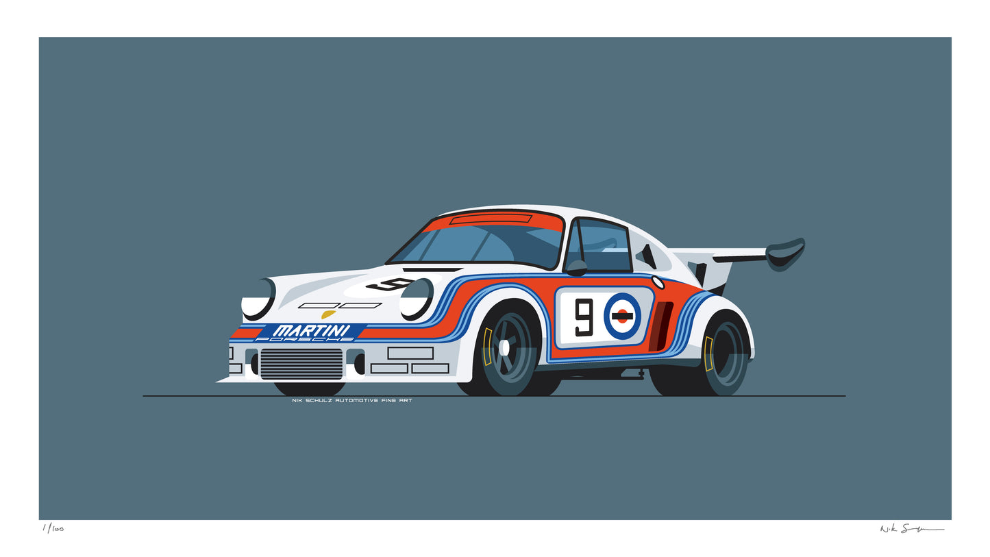 1974 Porsche 911 Carrera RSR Turbo 2.1, archival, limited-edition, signed & numbered, fine-art print