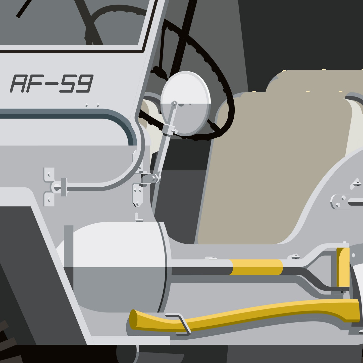 1942 Willys Jeep, archival, limited-edition, signed & numbered, fine-art print