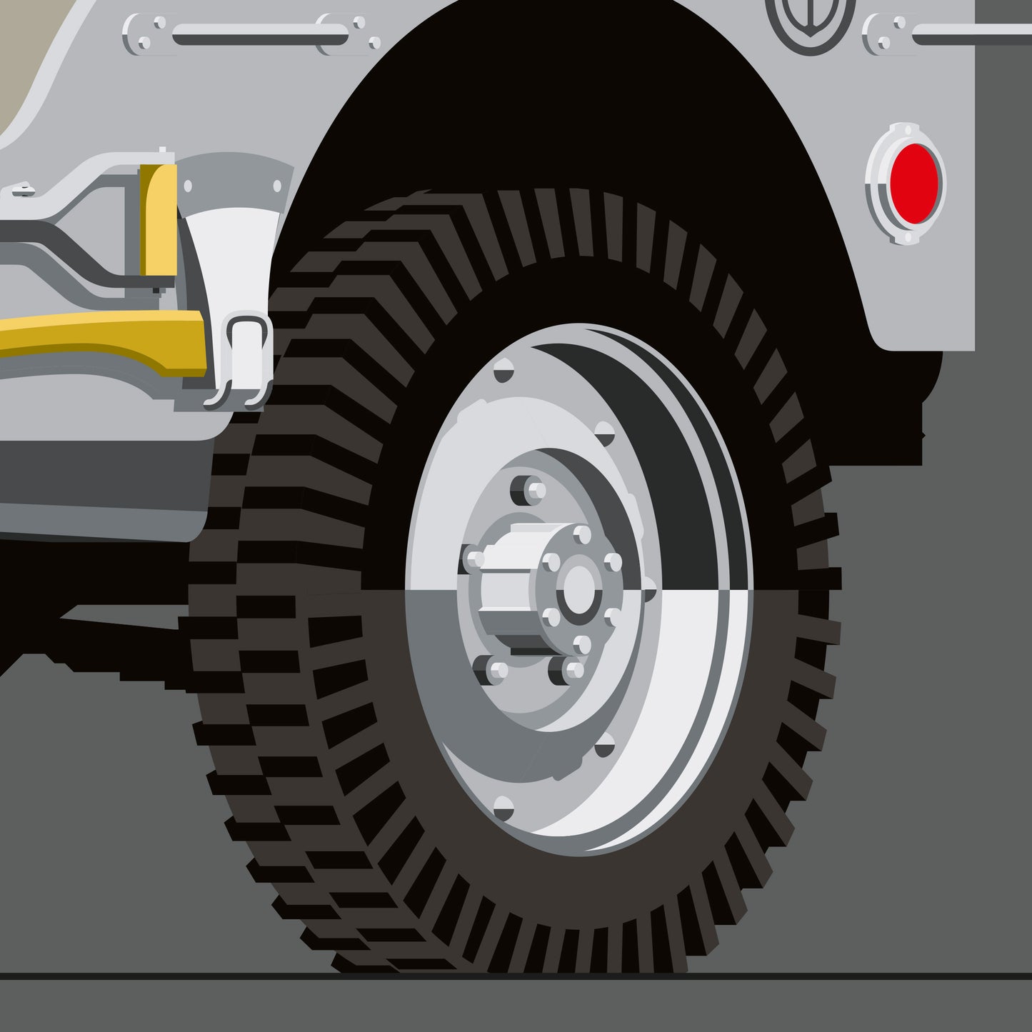 1942 Willys Jeep, limited-edition, signed & numbered print