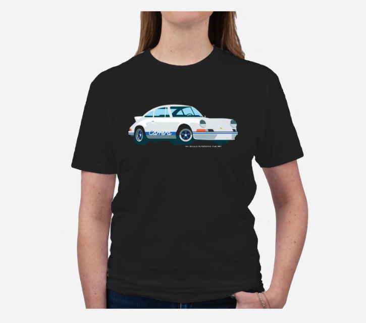 911 Carrera RS 2.7 t-shirt, White & Blue